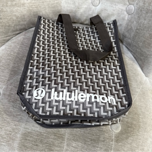 Lululemon 2025 Reusable Small Shopping Tote Bag Geometric Pattern 9.25X 11X4.5” - Picture 6 of 6